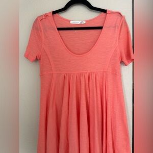 Altar’d State Coral Babydoll Tee Women’s M Short Sleeve Scoop Neck